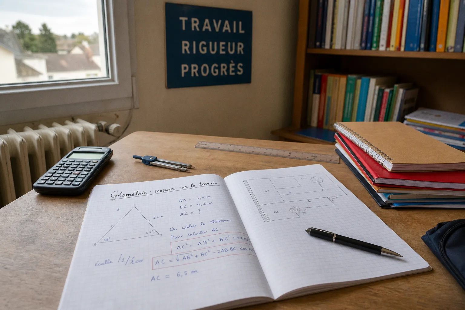 Géométrie au collège : enseigner les mesures sur le terrain avec des outils manuels
