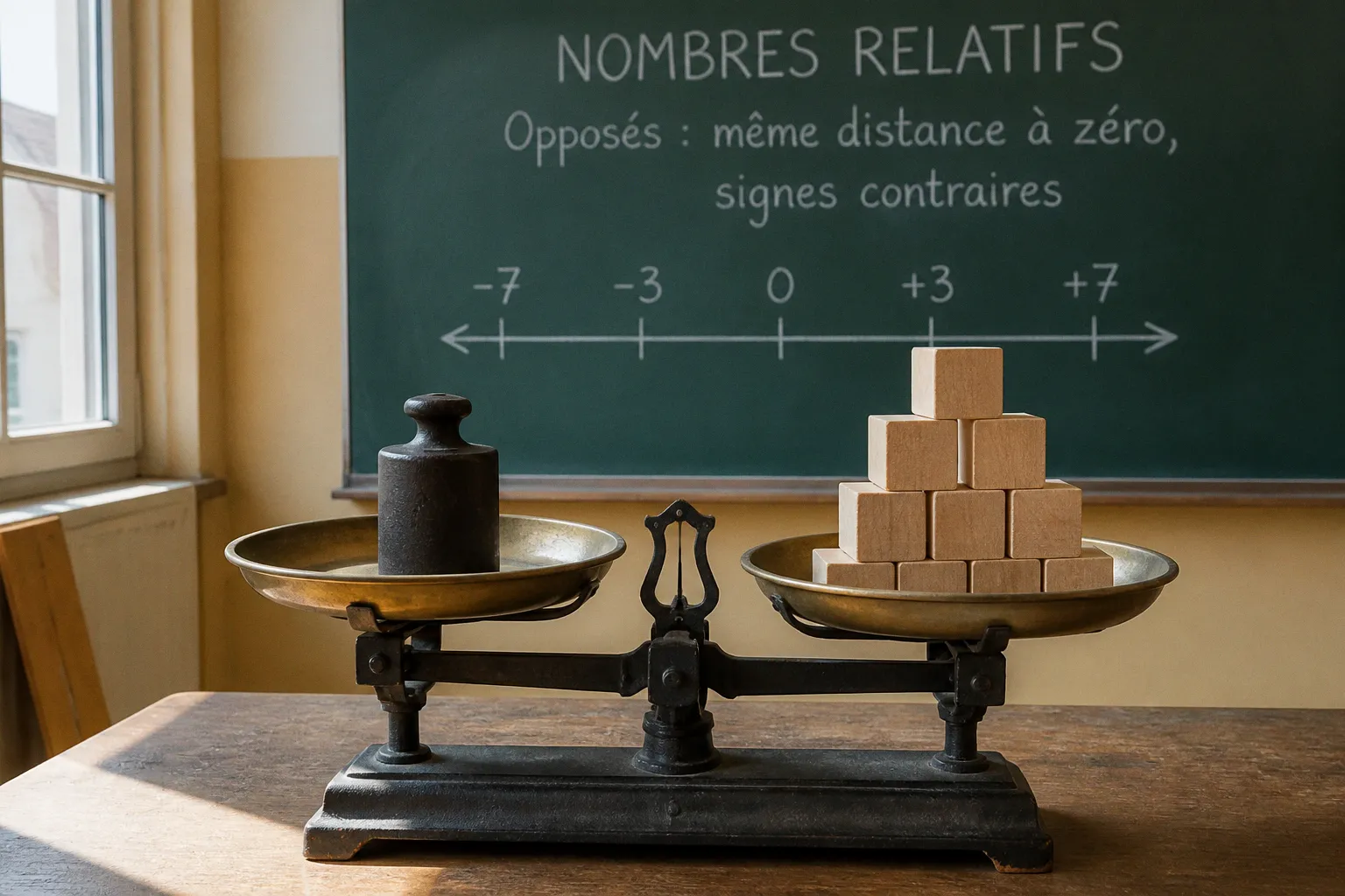 Nombres relatifs : définition et règle des signes expliquées