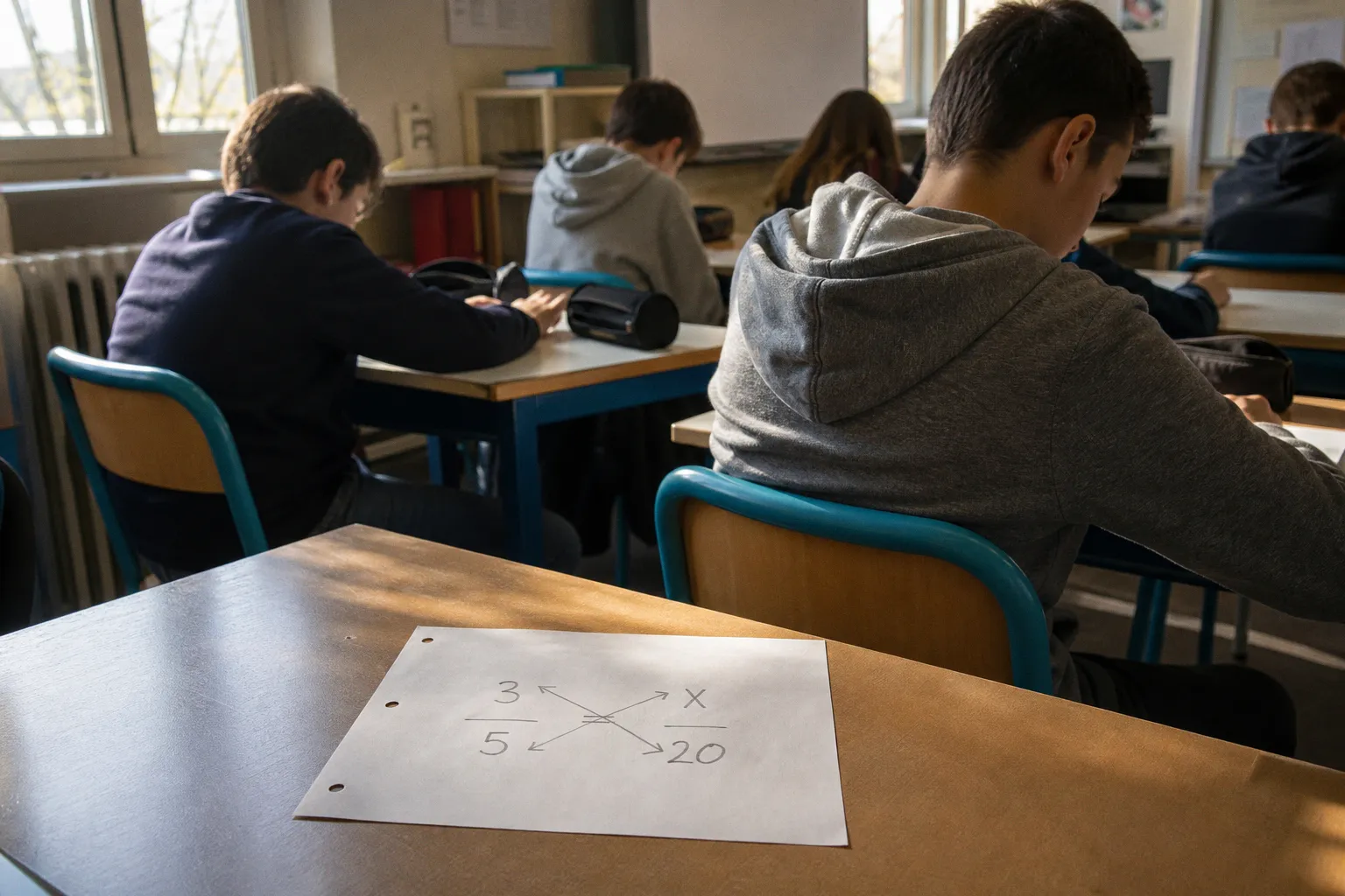 Produit en croix : méthode de calcul pas à pas